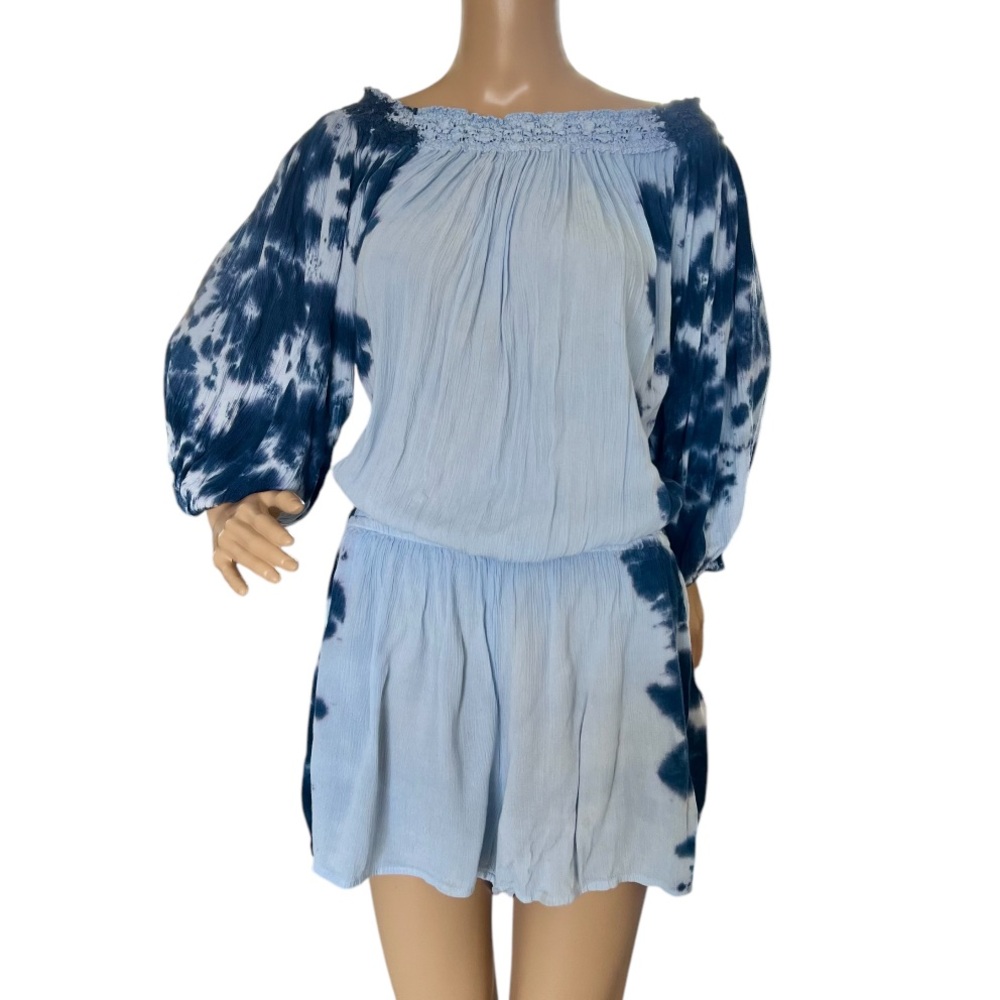 Blue Island Tie Dye Casual Romper